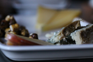a cheese plate, my typical way to finish a meal
